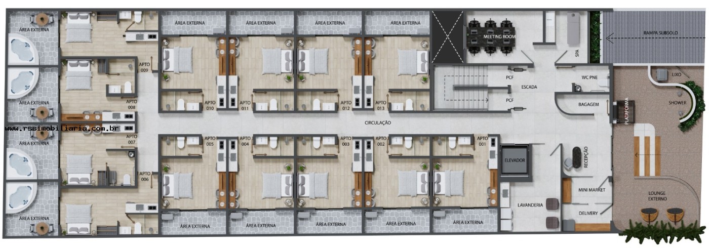 Flat/Apart Hotel, 1 quarto, 18 m² - Foto 5