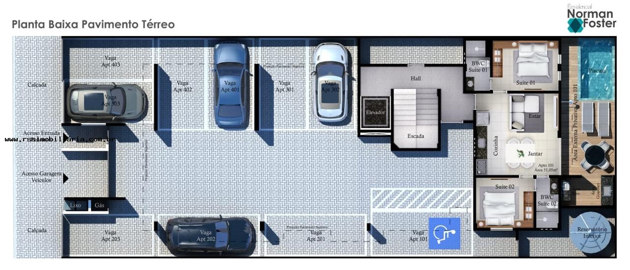 Apartamento, 2 quartos, 52 m² - Foto 9