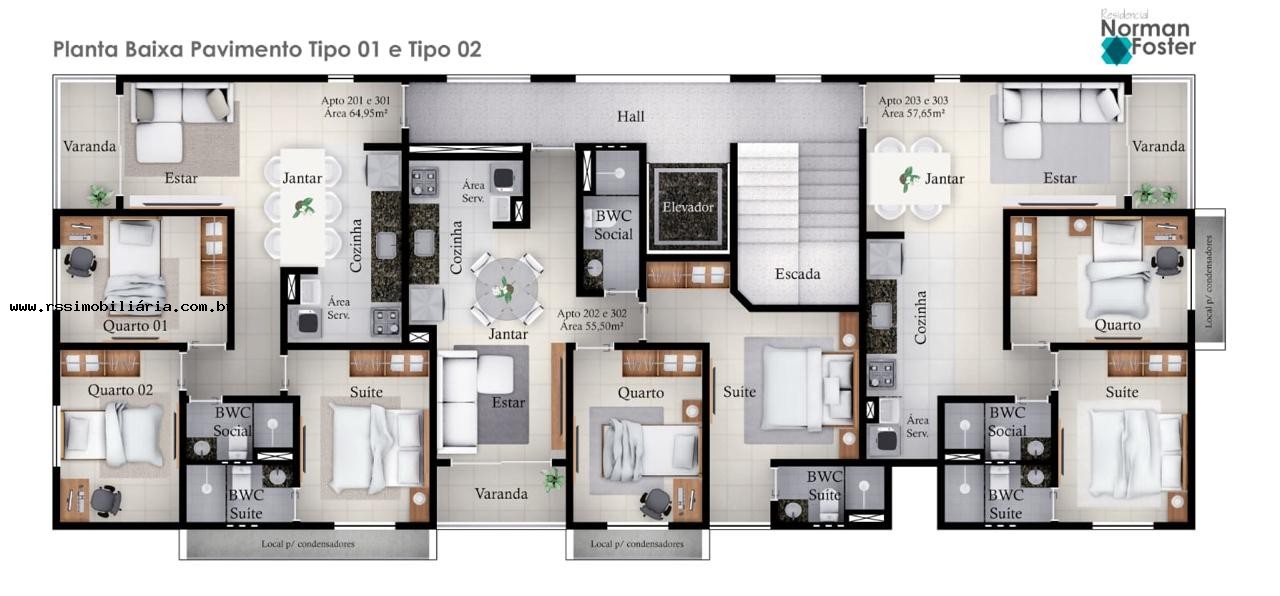 Apartamento, 2 quartos, 52 m² - Foto 10